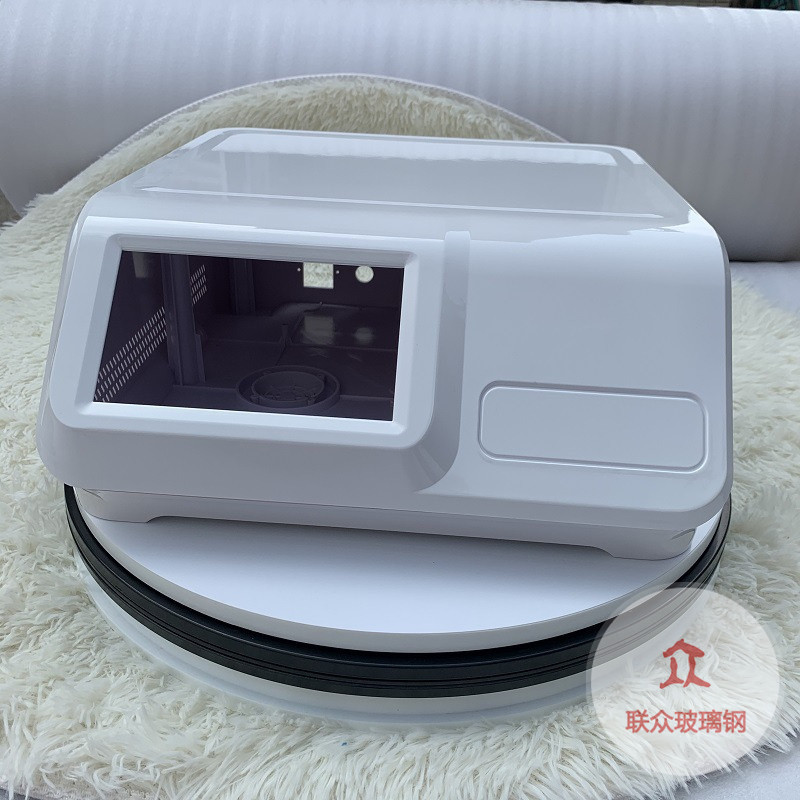 新款推薦迎賓點(diǎn)餐機(jī)器人外殼廣東玻璃鋼送餐機(jī)器人外殼公司