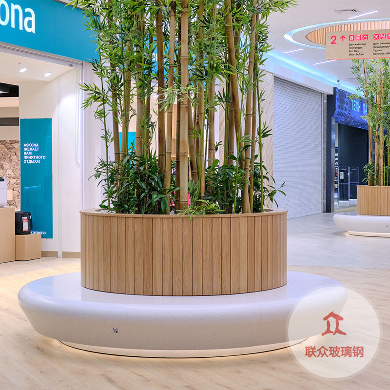 玻璃鋼休閑座椅商場(chǎng)美陳樹池坐凳機(jī)場(chǎng)椅子創(chuàng)意造型戶外等候椅廠家