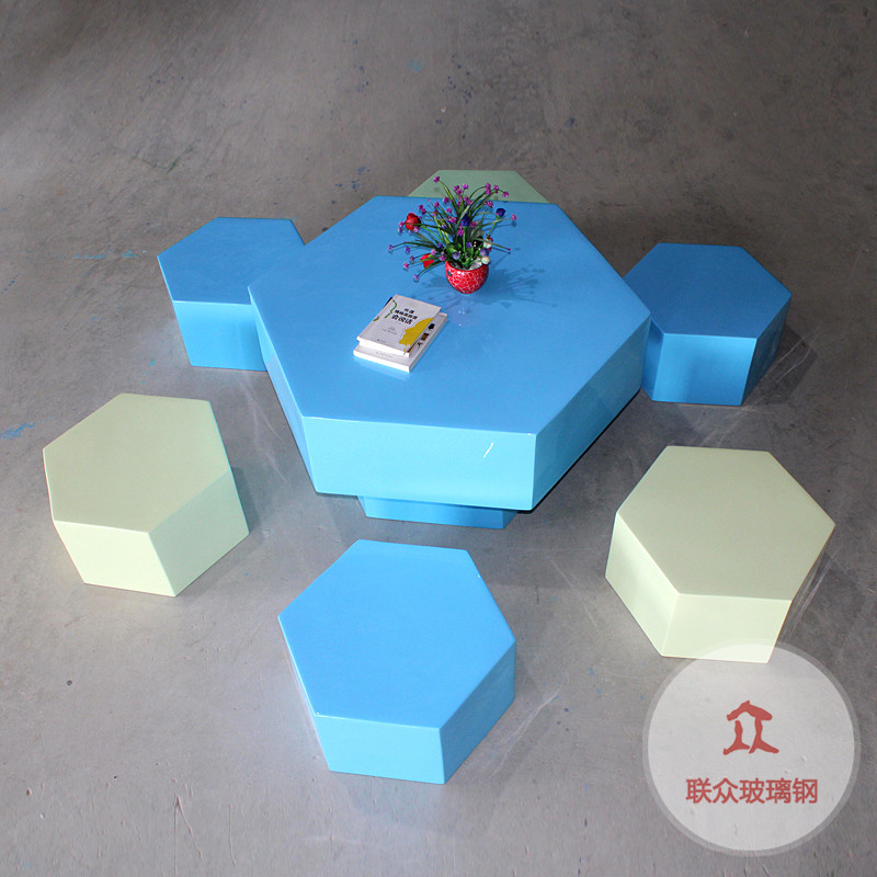 玻璃鋼休閑椅商場云朵彩虹座椅公共裝飾坐凳休息等候空間美陳定制